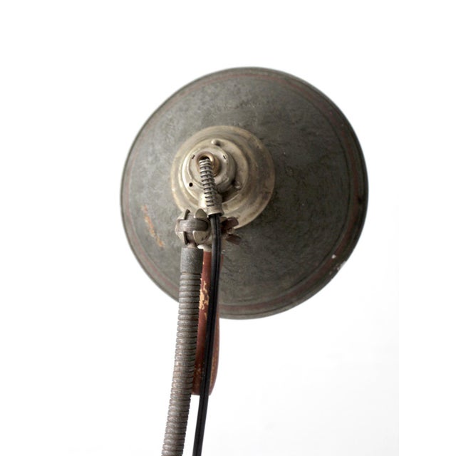 Black Antique Industrial Task Lamp For Sale - Image 8 of 18