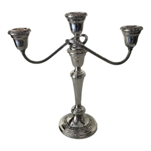 1990s Vintage Gorham Silverplate Candelabra