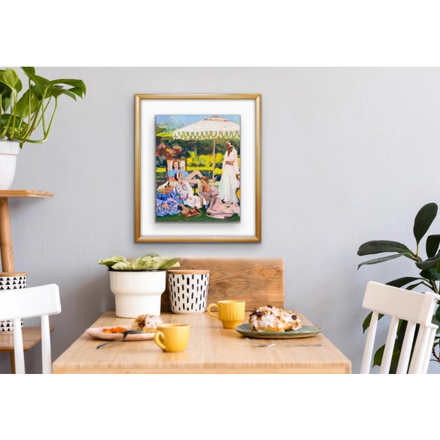 Figurative "Lunching Ladies" Contemporary Figurative Original Fine Art Print by Michelle Heimann For Sale - Image 3 of 4