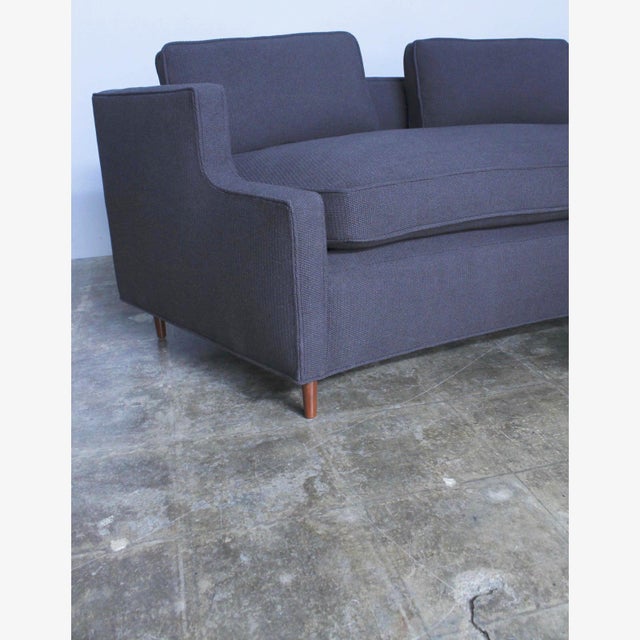 Pierre Curved Apartment Size Sofa Chairish