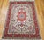 Cream Vintage Persian Tabriz Area Rug, Hand-Knotted Wool & Silk, Floral Pattern, Ivory & Salmon, 5x7 For Sale - Image 8 of 16