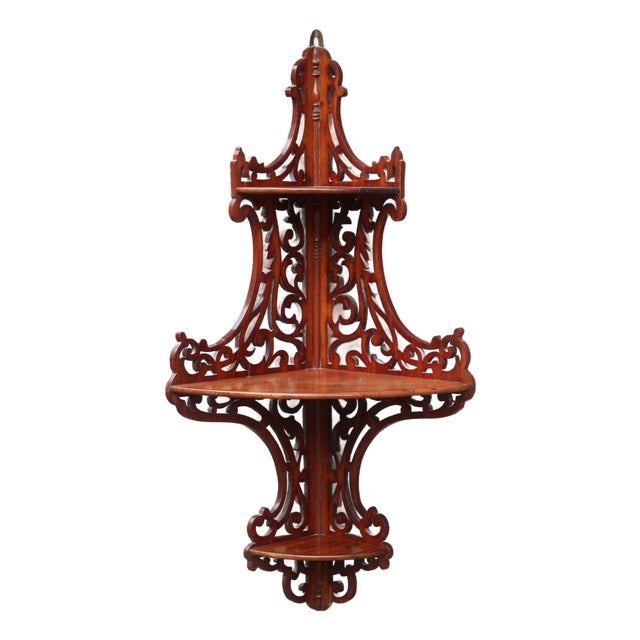 French Large XIXth Century Wall Angle Shelf. For Sale