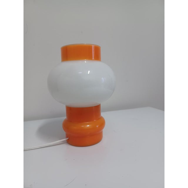 Small Vintage Opaline Lamp, 1970s For Sale - Image 10 of 10