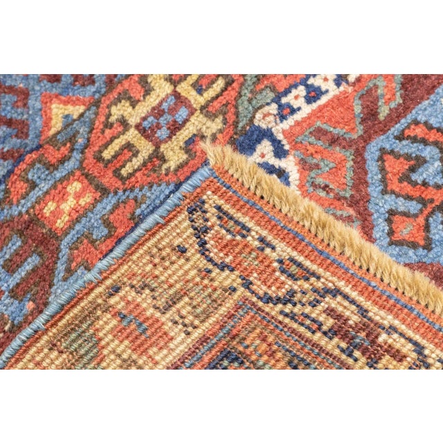 Tribal Late 18th Century Antique Tribal Kurdish Rug 4'2'' x 6'4'' For Sale - Image 3 of 12