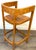 Pair Architectural Solid Teak Bar Stools Attributed to Palecek, Organic Modern For Sale - Image 4 of 14