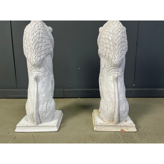1950s Renaissance Style Terracotta Lion Sculptures, 1950s, Set of 2 For Sale - Image 5 of 12