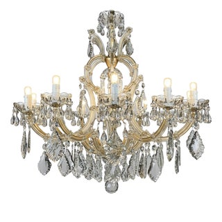 Maria Teresa Crystal Living Room Chandelier, 1950 For Sale
