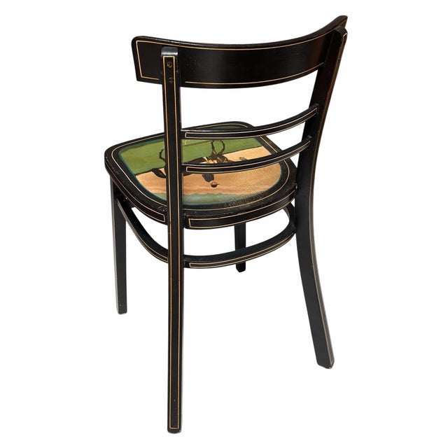 Mid 20th Century Vintage Folk Art Horse Race Derby Winner Chair - 1837 Phosphorus For Sale - Image 5 of 5