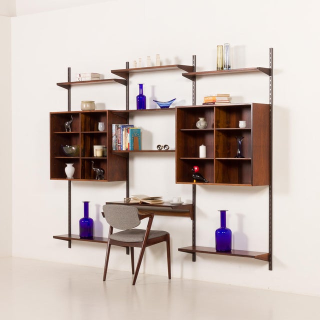 Rosewood Wall Unit by Kai Kristiansen for FM Mobler, Denmark, 1960s For Sale - Image 16 of 16