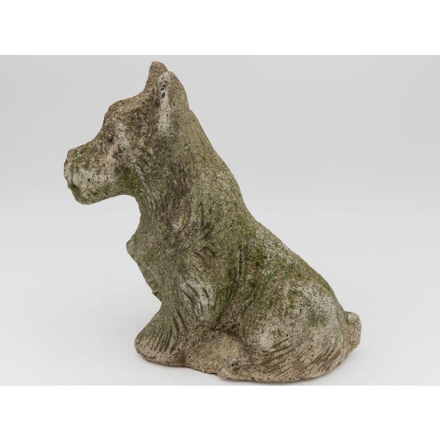 Gray Composite Stone Scottie or Westie Dog, English Mid 20th C. For Sale - Image 8 of 10