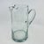 1950s Vintage MCM Hand Blown Clear Glass Pitcher For Sale - Image 5 of 7