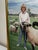 Realism Historic British Portrait Oil Painting Camilla Parker Bowles Wiltshire Farm Prized Sheep & Horses, F For Sale - Image 3 of 12