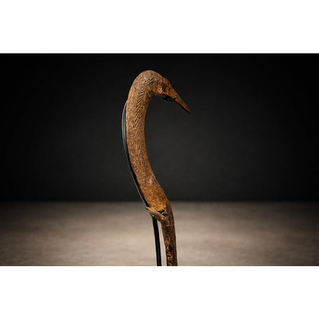 Igbo Iron Currency Knife Sculpture on Custom Platform, Nigeria, Early 20th Century For Sale - Image 13 of 13