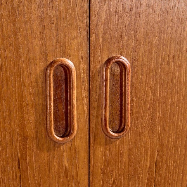 Brown Vintage Teak Highboard, 1960s For Sale - Image 8 of 18