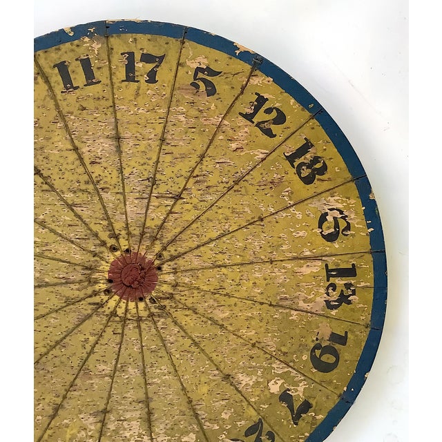 Early Wood Handmade Dartboard For Sale - Image 4 of 7