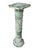 An Early 20th Century Green Varigated Marble Column With Reeded Bands and Octagonal Base For Sale - Image 4 of 12
