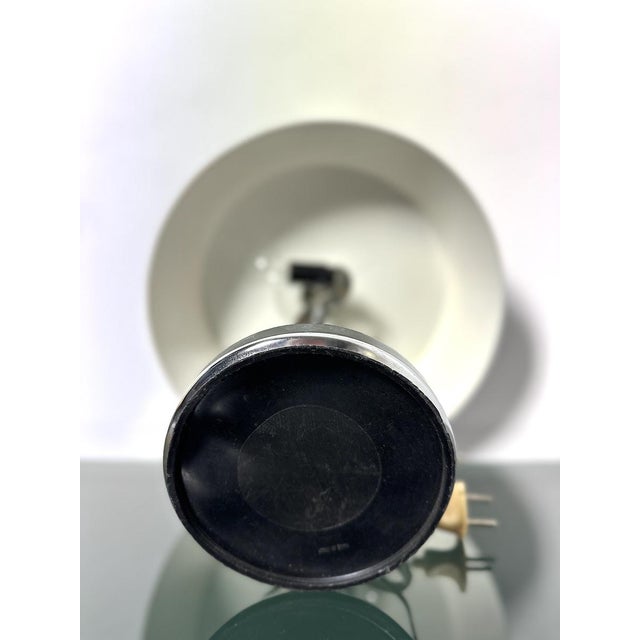 Vintage Italian Chrome Metal Table Lamp, 1970s For Sale - Image 4 of 9