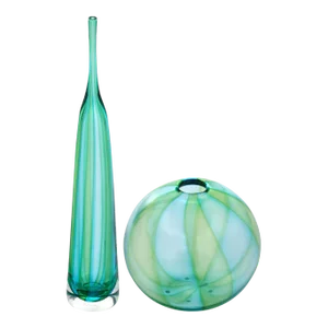 Hand-Blown Murano Glass Pair