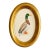 Original Hand-Painted Mallard Miniature Painting in an Italian Vintage Frame For Sale