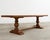 Mid 20th Century Country French Oak Farmhouse Trestle Harvest Dining Table For Sale - Image 5 of 12