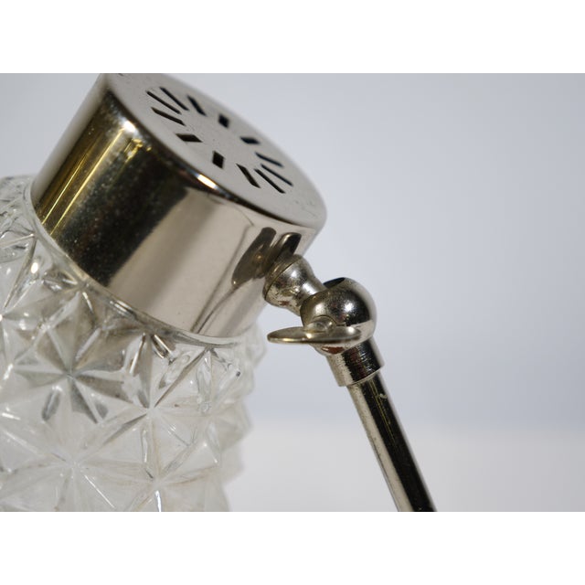 Brown Mid-Century Modern Table Lamps in Crystal Glass and Teak, 1960s, Set of 2 For Sale - Image 8 of 10