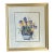 Vintage Barbara Mock Print FramedBlue and White Porcelain Crocus For Sale