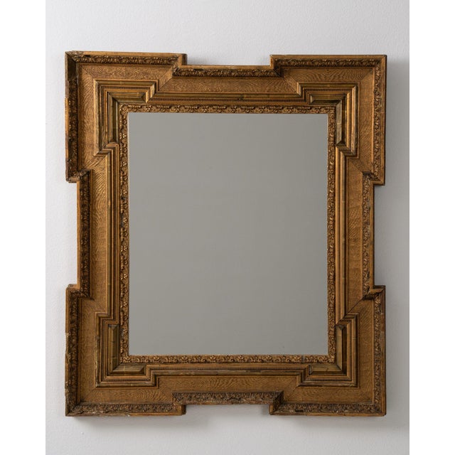 19th Century France Gold Wood Mirror For Sale - Image 4 of 8
