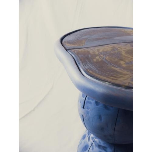 Not Yet Made - Made To Order Cell European Cherry Toulouse Cyan Bedside Table by Marco Calhau For Sale - Image 5 of 12