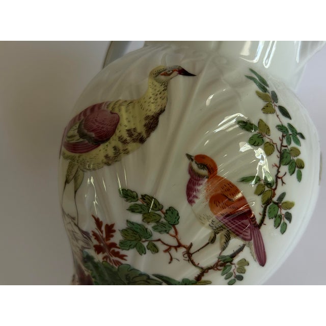 1990s Mottahedeh Williamsburg Chelsea Bird Porcelain Pitcher by Vista Alegre, Portugal For Sale - Image 11 of 12