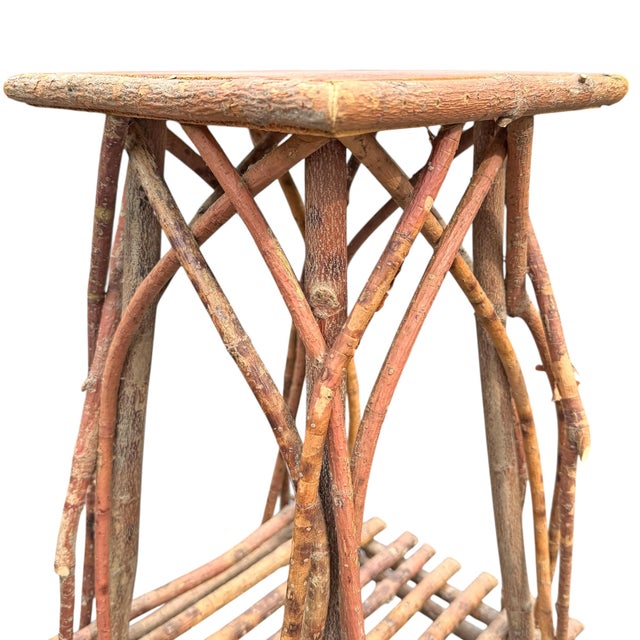 Pair of Adirondack Style Twig Tables For Sale - Image 13 of 18