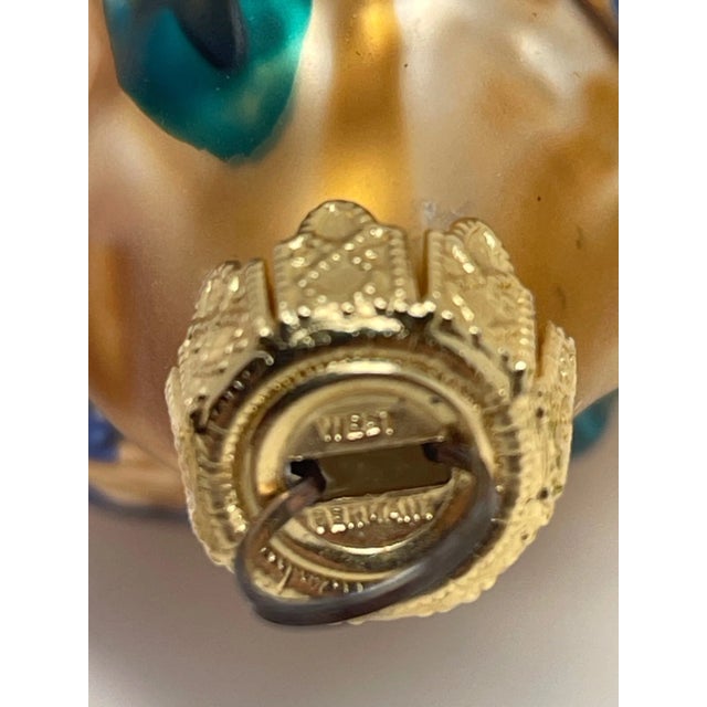 Vintage Hand Blown Mercury Glass W. Germany Christmas Ornaments, 7 Pieces For Sale - Image 10 of 12