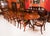 Hollywood Regency Regency Revival Triple Pillar Dining Table For Sale - Image 3 of 14
