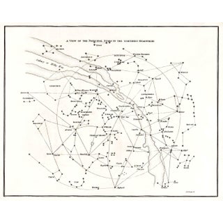 Reproduction Celestial Star Map of the Northern Hemispher For Sale
