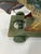 This hand crafted pull toy is signed Paul Stiffle dated 1993 All original The head and tail move when the back wheels spin...