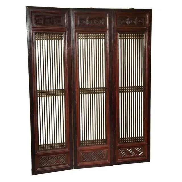 Set of Six 19th Century Original Lacquered Finish Elmwood Door Panels For Sale - Image 11 of 11
