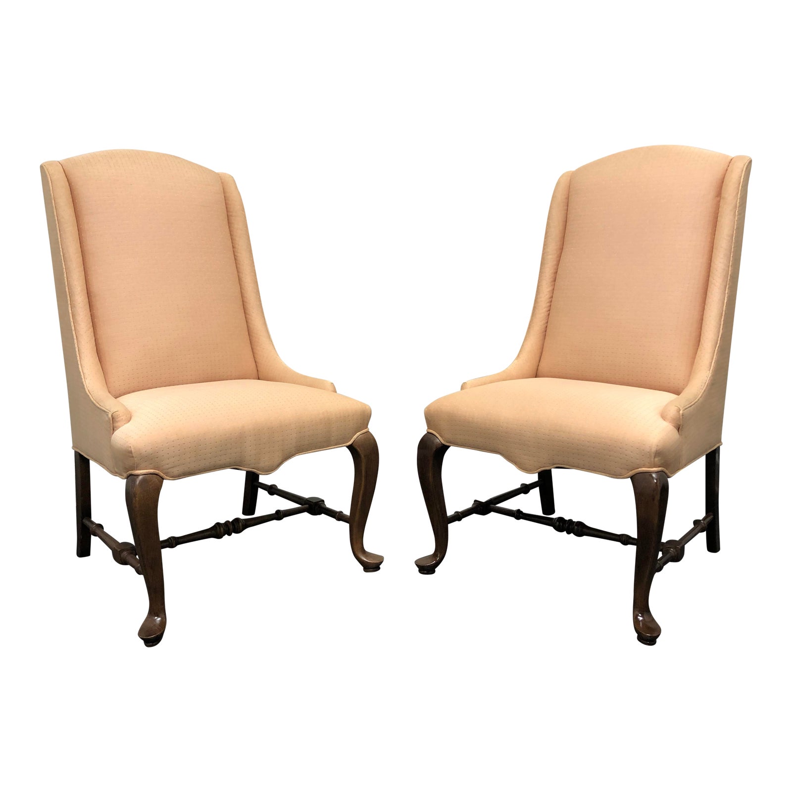 Ethan Allen Traditional Classics Queen Anne Parsons Chairs Pair