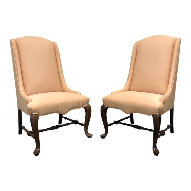 Ethan Allen Traditional Classics Queen Anne Parsons Chairs Pair