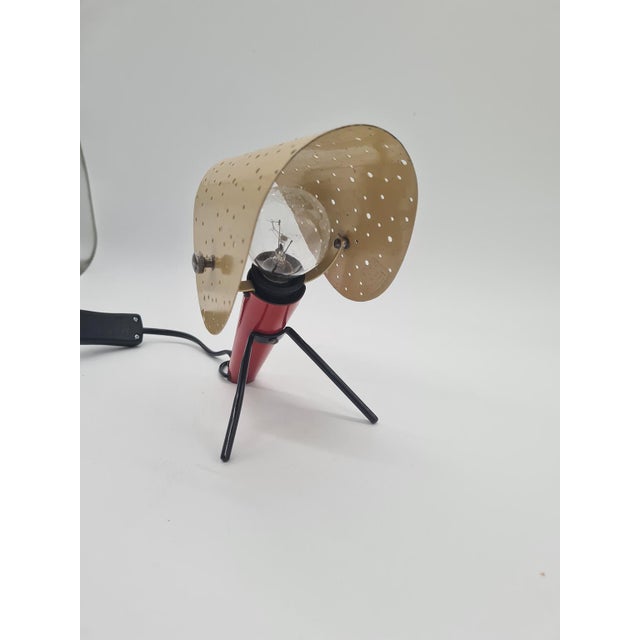 Beige Vintage Table Lamp by Ernest Igl for Apollonarego-Gałecki, 1960s For Sale - Image 8 of 11