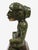 Wood Aztec-Inspired Pre-Columbian Style Seated Figure Statue on Wood Base For Sale - Image 7 of 10