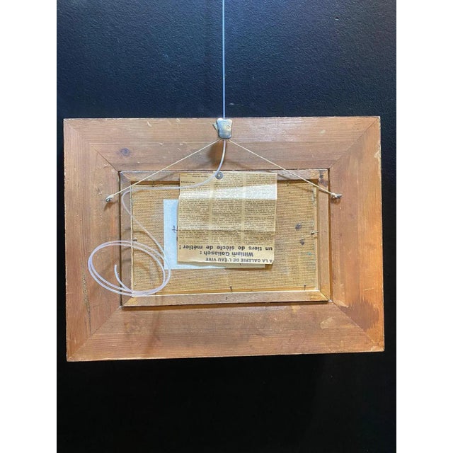 William Goliasch, Lac de Joux, Oil on Wood, 1974 For Sale - Image 8 of 9