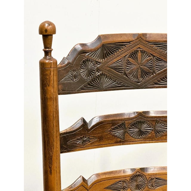 English Ladder back armchair, Early 19th CenturyA country-made early 19th century ladder back armchair. Made in Ash with...