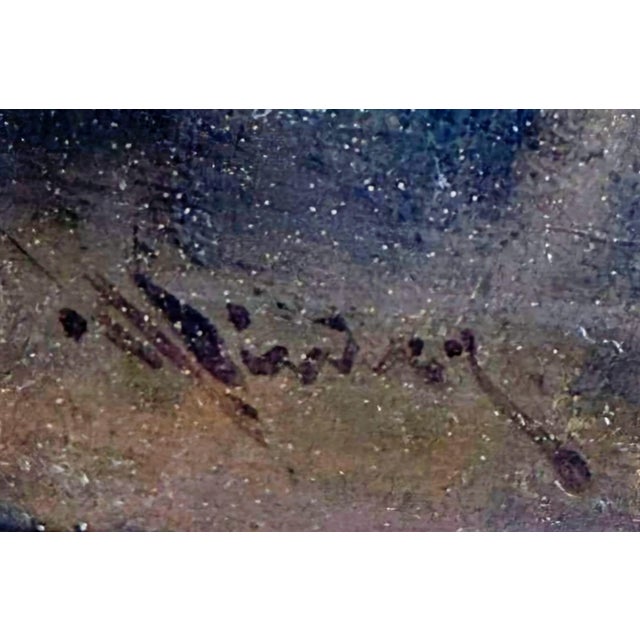 Signed Dutch Genre Scene of a Musician, Oil on Panel, Early 19th Century For Sale - Image 9 of 10