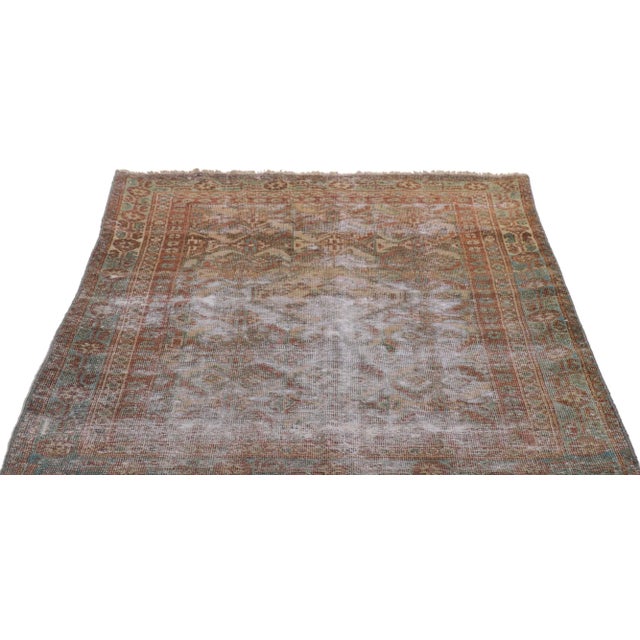 Antique Persian Mahal Rug - 03'02 X 04'00 For Sale - Image 4 of 9