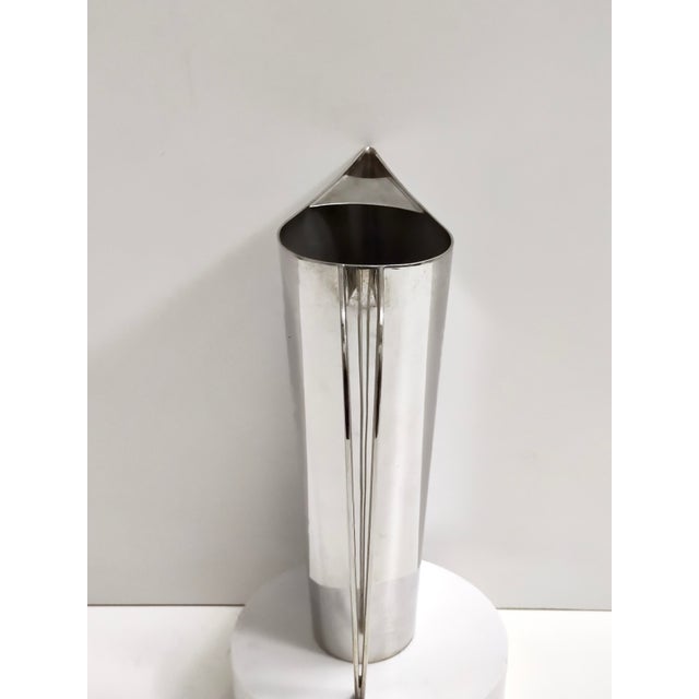 Metal Silver-Plated Brass Jug Kanye by Lino Sabattini, Italy, 1970s For Sale - Image 7 of 13