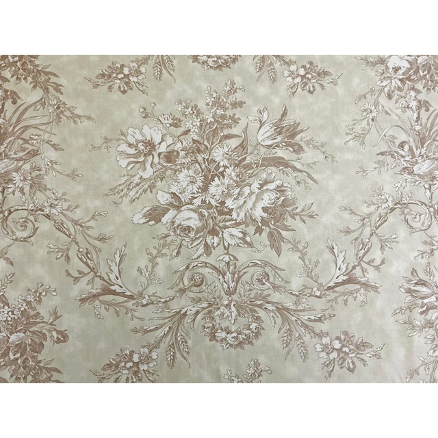Laura Ashley 9+ Yds Queensway French Country Toile Fabric Sage Green Cotton Vintage 1990s New Old Stock Laura Ashley...