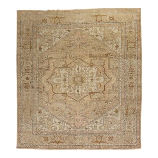 Late 20th Century Neutral Indian Room Size Rug For Sale