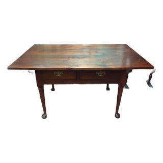 Antique Tavern Table, Walnut Serving Table For Sale
