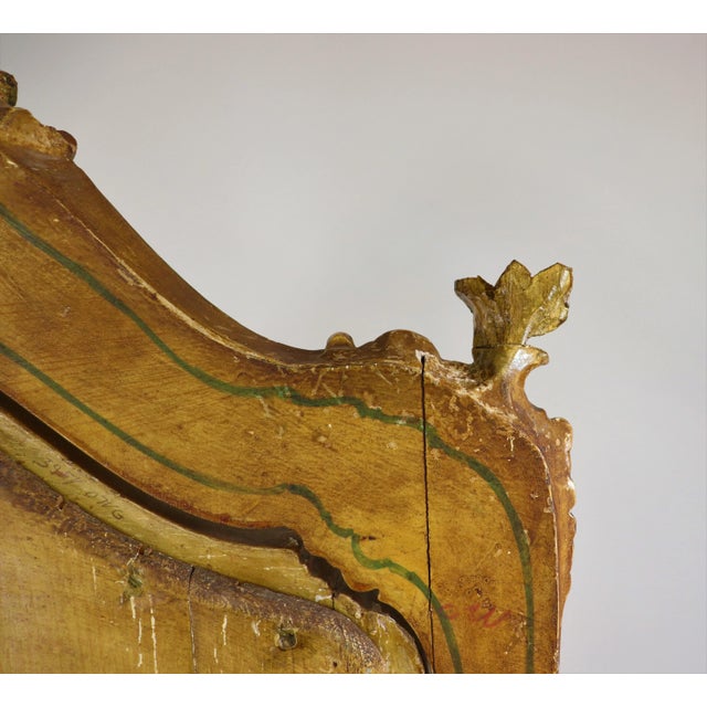 19th Century Venetian Painted Cheval Mirror For Sale - Image 12 of 13