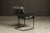 Animal Skin Black Leather Tucroma Chairs by Guido Faleschini for Mariani, Brand New - Set of 12 For Sale - Image 7 of 12