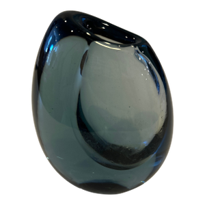 Vicke Lindstrand for Kosta Boda Green Art Glass Vase, Circa 1960s